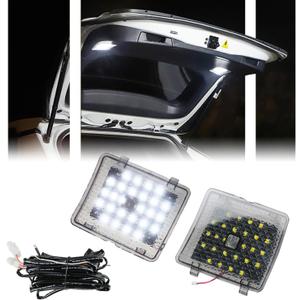 GSOWO 2 Pcs LED Trunk Overhead Lights for Toyo-ta RAV4 2019 2020 2021, Rav4 accessories Rear Hatch Door Lid Trunk Cargo Lamp Trunk Ceiling Lighting, (Not Fit for 2022+ RAV4)