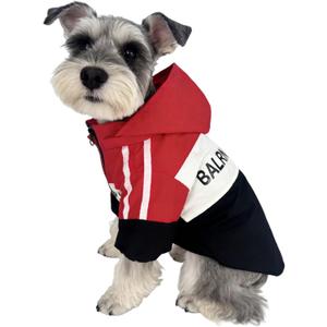 Dog Raincoat, Waterproof Dog Rain Jacket with Detachable Hood, Rain Coat with Smooth Zipper, Elastic Cuff for Small Dogs, Outdoor Adventures/Walking Lightweight Dogs L 