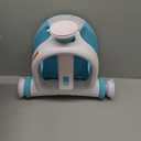 Ingenuity My Bath Seat for Sit-Up Baby Bathing, Sure & Secure Suction Cups, ASTM Safety Tested & Approved, Backrest for Assisted Sitting, Easy Setup & Storage, Aqua