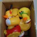 JOYIN 12 Pcs Christmas Rubber Duck Bath Toys for Christmas Goodie Bag Stuffers and Baby Showers, Girls and Toddlers Christmas Party Favor Xmas Gifts