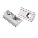 uxcell Roll-in Spring M6 T Nut, Roll Ball Elastic Nuts for 4040 Series Aluminum Extrusion Profile Suitable for Aluminum Profile with 8Mm Groove Depth, Pack of 12