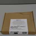 Amazon Basics 2-Pack 3.5mm Aux Audio Cable for Stereo Speaker or Subwoofer with Gold-Plated Plugs, 4 Foot, Black