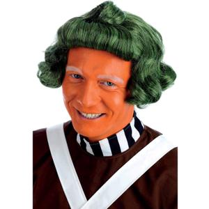 fun shack Mens Chocolate Factory Worker Wig Adults Bright Green Costume Accessory (One Size)