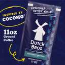 2 x Dutch Bros Coconut Mocha Ground Flavored Coffee, Bagged 11oz | 100% Arabica coffee beans, Toasted coconut and chocolate flavors, Brews in drip, French press, or moka pot (EXP 08/04/27)
