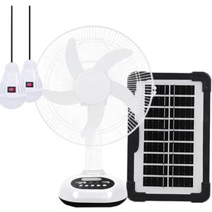 12 inch New Update Rechargeable Solar Powered Fan,14400mAh AC DC Portable Camping PowerBank 12 Inch Oscillating Tabletop Fan with Led Night Light for Home Office Outdoor Camping Tent Traving (1)