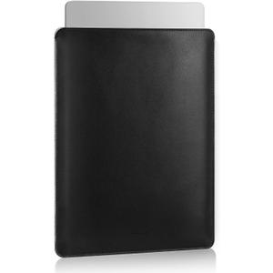 MoKo Laptop Sleeve Compatible with 13.3 MacBook Air Pro, iPad Air/Pro 13 inch, PU Leather Notebook Briefcase Carrying Bag Slim Stylish Case Pouch, Black