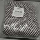 DII Woven Throw Collection 100% Cotton, Basketweave, 50x60, Brown