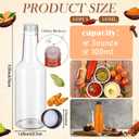 Zubebe 100 Pcs Hot Sauce Bottles Small Plastic Clear Woozy Bottles Empty with Leak Proof Black Screw Cap Mini Wine Liquor jars for Kitchen Sauce Salad Dressing Syrup Juice Whiskey (3 oz)