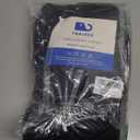 1 Pack Water-Repellent Fabric Shower Curtain Liner - Hotel Quality Machine Washable, 3 Heavy-Duty Magnets with Rustproof Grommets & Weighted Hem, Standard Size 72x84in Black