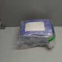 36 Pcs Kraft Clear Gift Bags with Tissue Paper, 10 x 7 x 5 Inch Laege Paper Gift Bags with Window Handles for Valentine's Day Galentine Graduation Wedding Baby Shower Birthday Party Favors(Blue)