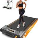 Walking Pad Treadmill, BestGod Incline Under Desk Treadmill 330lbs Capacity, 2.5HP Portable Treadmills for Home, Compact Treadmills Mini Walking Pad, Running Machine with Remote Control (Black)