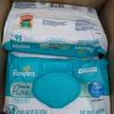 Pampers Aqua Pure Baby Wipes, 99% Water, Fragrance Free, 336 Baby Wipes Total (6X Flip-Top Packs) 