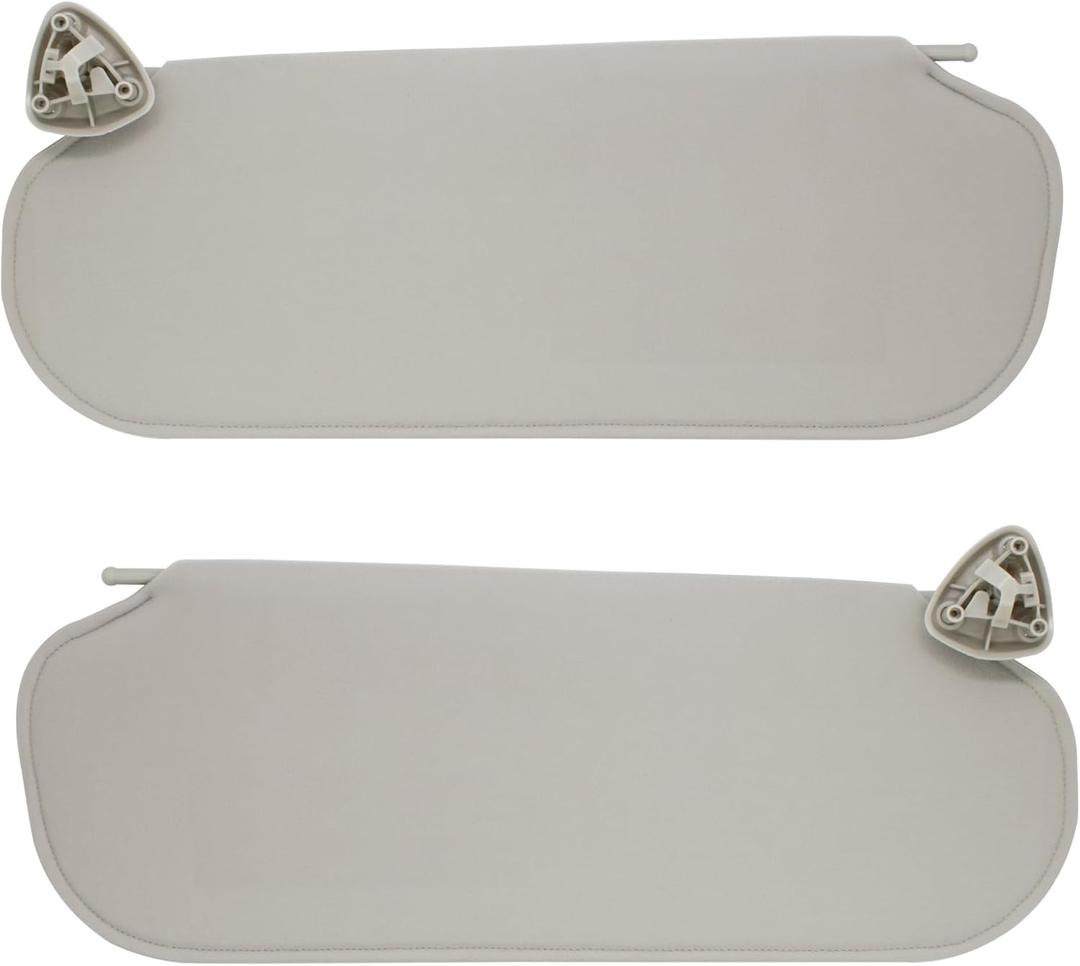 NHILES Driver/Left & Passenger/Right Side Sun Visor Compatible with Chevrolet Express GMC Savana 1500 2500 3500 4500 1999-2019 Replaces# 84054688 84054695 Beige