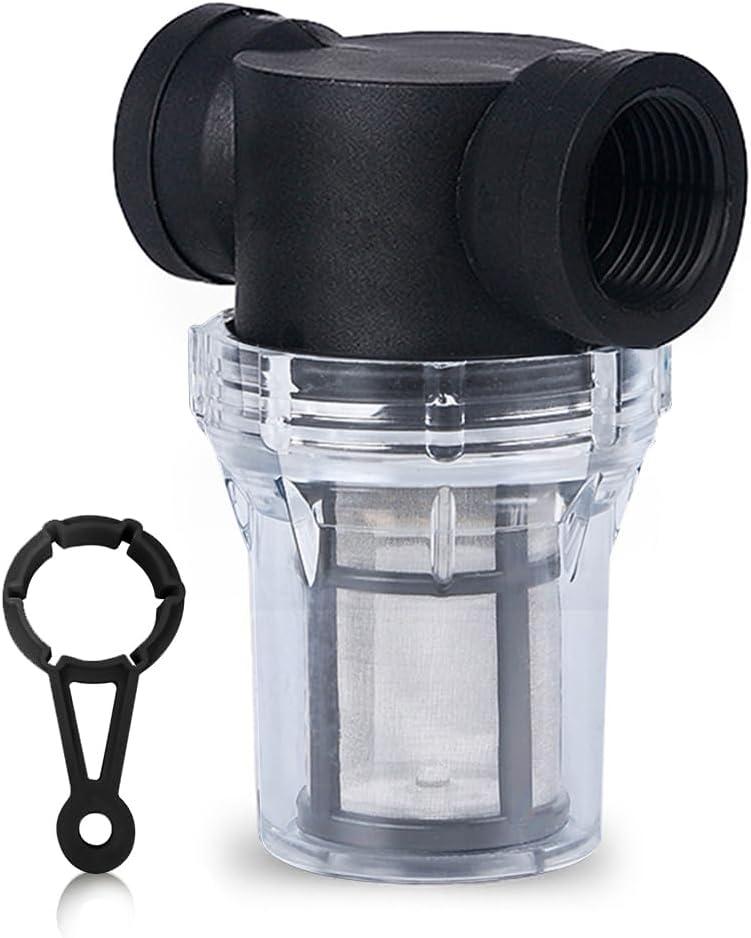 1Pcs 1 inch Inline Mesh Strainer,Water Pump Filter Irrigation High Flowing Pipeline Filter Garden Interface Strainer,Fits for RV Water Tank Pressure Washer Outdoor Hose(80 mesh)