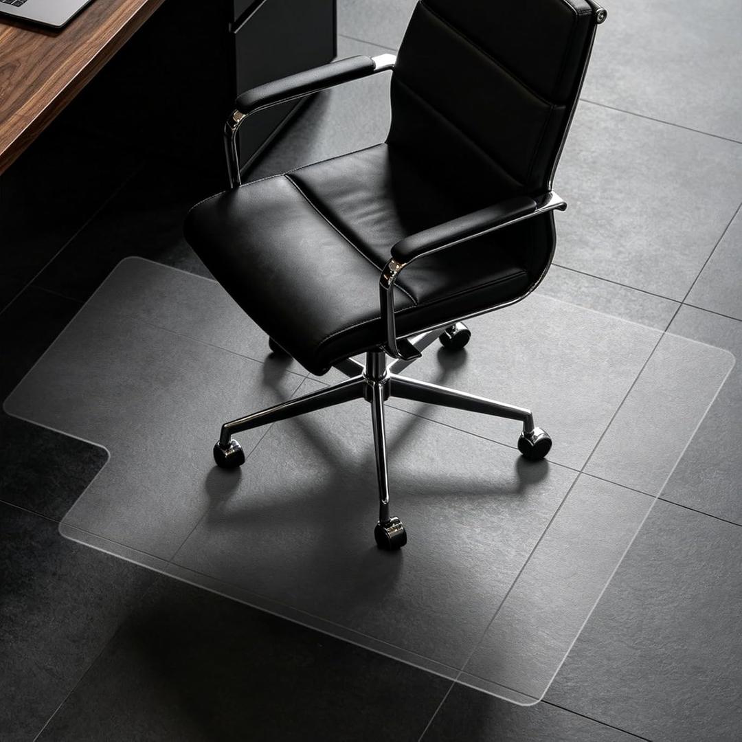 Clear Chair Mat for Hard Floor, 36" x 48" Heavy Duty Desk Mat, Convex