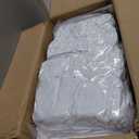 100 Pcs White Folding Chair Cover Washable Removable Universal Fitted Chair Cover Protector for Wedding Party Banquet Holidays Celebration Decoration Chair Covers