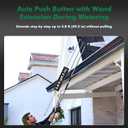 RESTMO Extra Long All Metal Telescoping Watering Wand, 180 Adjustable Ratcheting Head | 4 Spray Patterns | Thumb Flow Control, Perfect Garden Hose Sprayer to Water Hanging Baskets, Shrubs, 5.8 feet extended length