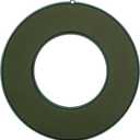 3Pcs Floral Foam Rings 10 Inch Round Floral Wet Foam Ring Foam Ring Flower Arrangement Kit for Florist Wedding Foam Decoration, Green