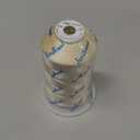 Simthread 5500Yds Embroidery Thread, 5000M High-Yardage 40WT 100% Polyester Thread  170+ Vivid Colors, High-Speed Rated  Compatible with Brother, Singer, Janome & More - Ivory 902