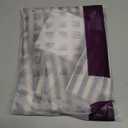 jinchan Striped Linen Kitchen Curtains 36 Inches Length Tier Curtains Farmhouse Modern Cafe Style Small Window Treatments Airy Light Filtering Rod Pocket for Living Room Bathroom 2 Panels Blue