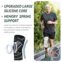 Professional Compression Knee Brace with Side Stabilizers for Knee Pain Relief Knee Brace for Meniscus Tear,Inflammation Relief, and Circulation, Knee Support for Women and Men L
