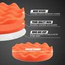 6 Inch Car Polishing & Buffing Sponge Pads Kit Wool Bonnet Pads for Household Electric Drill and Auto Polisher with 8mm M14 Drill Adapter for Washing Cleaning Waxing Dusting, 11PCS