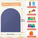 Arch Magnetic Wall Decal for Kids 40x32 Inches Magnetic Chalk Board Sticker Magnet Chalkboard for Wall Peel and Stick Self Adhesive Blackboard Multifunctional for Playroom Home Office School
