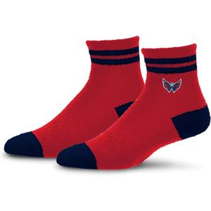 For Bare Feet Unisex Kid's Cozy Two Stripe NHL Youth (Red)
