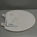 Round Toilet Seat, Slow Close, White Plastic, Never Loosen, 16.5”
Easy Installation, Easy Cleaning, Non-Slip Bumpers, Quiet Operation, Fits Standard Round Toilets