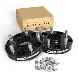 25mm (1 Inch) Hubcentric Black Wheel Spacers 5x114.3 Compatible For Subaru WRX STI 2013-2022, Outback Legacy 2015-2022, WRX 2015-2022, Forester 2018-2022, Ascent 2019-2022 (2pc 56.1mm M12x1.25) Spacer