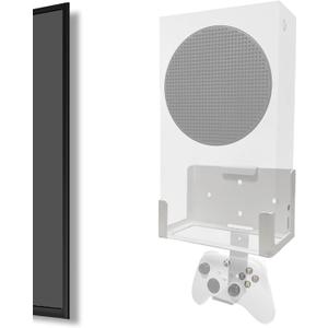 Wall Mount for Xbox Series S (Mount The Console & Accessories on Wall Near or Behind TV Left/Right), Wall Shelf Bracket Kit for XSS System