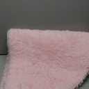 FJZFING Pink Round Rug Ultra-Soft Plush Modern 4x4 Circle Area Rug for Kid's Bedroom, Fluffy Shag Circular Rug for Nursery Room, Non-Slip Home Decor Cute Pink Carpet for Teen's Room