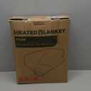 Electric Heated Blanket Queen Size 84"x90" - Dual-Sided with Microplush & Sherpa Fabric, 4 Heat Settings & 10 Hours Auto Off, Dual Controller, Machine Washable - Teal