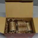 CT CRAFT LLC Champagne Gold Glitter Mesh Christmas Tree Topper Bow 11" with 4 Ribbon Streamers x 3 Yards Long Each for Holidy Elegant Fancy Home Dcor Indoor