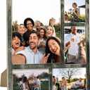 Farmhouse 8X10 Picture Frame with 5 Openings Display Multiple 8X10,Two 4X6 and 4X4 Photos Wood Collage Frame for Wall Mounting Tabletop Display, Great for Weddings (Black)