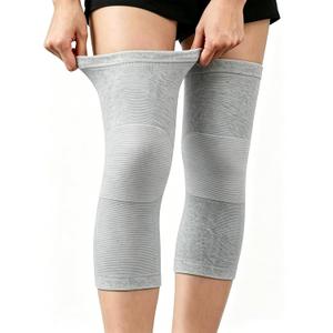 One Compress Knee Sleeves, Knee Brace for Women Men Knee Pain, Elastic Compression Leg Sleeves for Arthritis, Ideal for Running, Hiking, and Daily Wear (Gray, XXL)