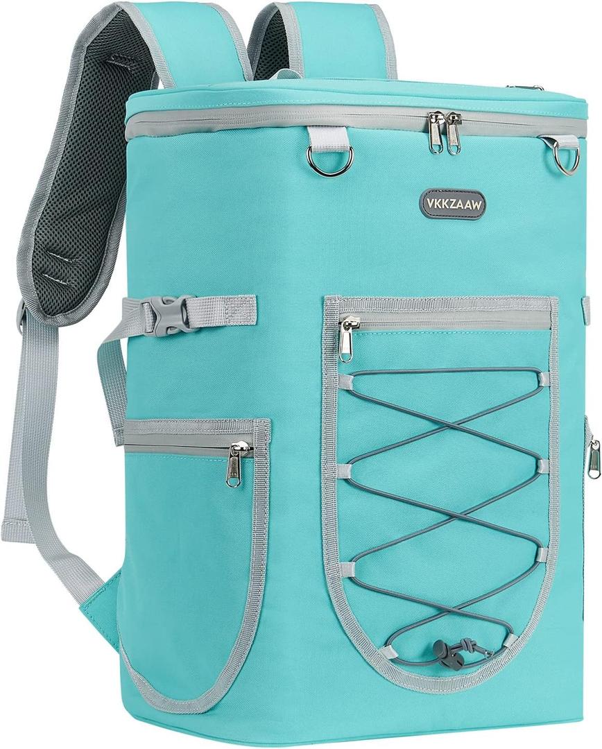 Backpack Cooler Backpack 26 Cans Insulated Leak Proof for Women Men Beach Camping Picnic Fishing Hiking Lunch Backpack Waterproof Cooler (Large, Mint Green)