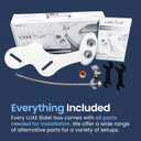 LUXE Bidet NEO 185 - Dual Nozzle, Self-Cleaning, Non-Electric Bidet Attachment for Toilet Seat, Adjustable Water Pressure, Rear & Feminine Wash (White)