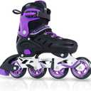 MammyGol Adults Adjustable Inline Skates, Safe and Durable Roller Skates with Giant Wheels, High Performance Professional Skates for Men Women Youth, Xx-large - Adult (XX-Large - Adult (9-11.5 Men/10-12.5 Women))