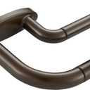 Double Curtain Rods Dark Bronze, Room Darkening Drapery Rod 72-144 Inches, Adjustable 3/4 Inches Front and 5/8 Inches Back Quality Metal Rod for Window, Wrap Around Design