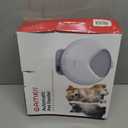 Automatic Cat Feeder Wet Food, Battery Operated Auto Wet/Dry Food Feeder with 2 Ice Packs, Cordless Programmable Timer Pet Auto Dispenser for Cat and Small & Medium Dog (4-Meals & Battery Included) (ABS Food Tray)