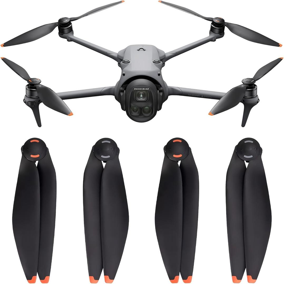 Mavic 4 Pro Propellers Blades - 4Pcs Soft Tip Props Quick Replacement Spare Part Low Noise Props Wings for DJI Mavic 4 Pro/Mavic 4T/Mavic 4E Drone Accessories