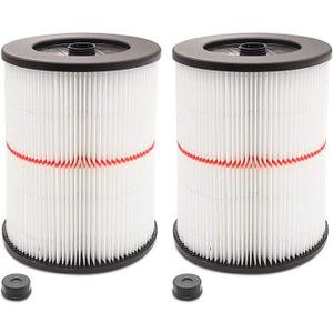 Replacement Cartridge Filter for Shop Vac Craftsman 9-17816 Filter for Craftsman 17816 Vacuum Filter General Purpose Wet Dry Air Filter for 5 & Larger Gallon Vacuum Cleaner 2 Packs