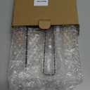 Kitchen Cabinet Straw Holder: Acrylic Organizer and Hanging Lid Rack with Adhesive for Door  Cup Tumbler Accessories Storage Set