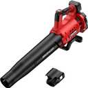 Cordless Leaf Blower for Milwaukee Battery, 480 CFM Electric Blower with Brushless Motor, 6 Variable Speed Up to 130MPH, Digital Display Control Handheld Blower for Lawn Care, Yard(No Battery)