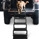 Dog Stairs for Car - Foldable Dog Ramps for Large Dogs with Non Slip Surface, Portable Dog Steps for Cars and SUV, Truck, Support Up to 200 Lbs, 6 Steps