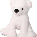 Plush White Teddy Bear, Soft Stuffed Animal, 10 Inch, Cuddly Plush Toy, for Children