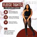 Fleece Lined Tights for BLACK WOMEN (Medium, Dark Brown)