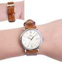 Ritche Christmas Gift Quick Release Leather Watch Band 18mm 20mm 22mm Genuine Watch Strap for Men and Women, White Elephant Gifts, Stocking Stuffers For Men