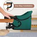 Hook On Chair, Portable Table High Chair, Folding Compact Baby Seat with Storage Bag for Indoor/Outdoor(Green)